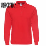 Mens Polo Shirt Brands 2019 Male Long Sleeve Polo Shirts Men Fashion Casual Cotton Slim Fit Polos Men Jerseys Plus Size XS-3XL