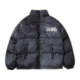 Winter Down Jacket Men Cartoon Bear Print Parka Men Hip Hop Harajuku Streetwear Winter Thick Warm Jackets Coats Oversize M-XL