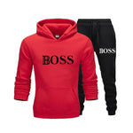 2Pcs/Set Men's Sportswear Sets 2020 Autumn Winter Hooded Thick Male Casual Tracksuit Men 2 Piece Sweatshirt + Sweatpants Set