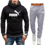 Winter Men's Tracksuit 2 Pieces Set Hoodies+Pants Sport Suits for Men Sweatshirt Zipper Hoodies Men's Clothing Sets Sportswear