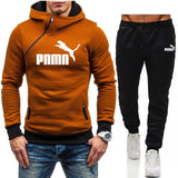 Winter Men's Tracksuit 2 Pieces Set Hoodies+Pants Sport Suits for Men Sweatshirt Zipper Hoodies Men's Clothing Sets Sportswear