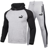 2020Autumn Winter Hot Brand Male Two Pieces Sets Thick Hoodies Tracksuit Men / Women Sportswear Gyms Fitness Training Sweatshirt